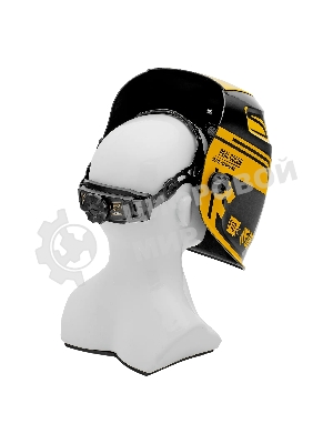 Щиток защитный лицевой (маска сварщика) Denzel F10, см. окно 100х96, Real Color, DIN 4-8/9-13