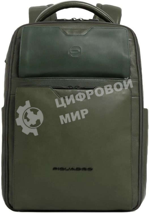 Рюкзак мужской Piquadro Ael CA6923S142/VE зеленый тимьяновый кожа