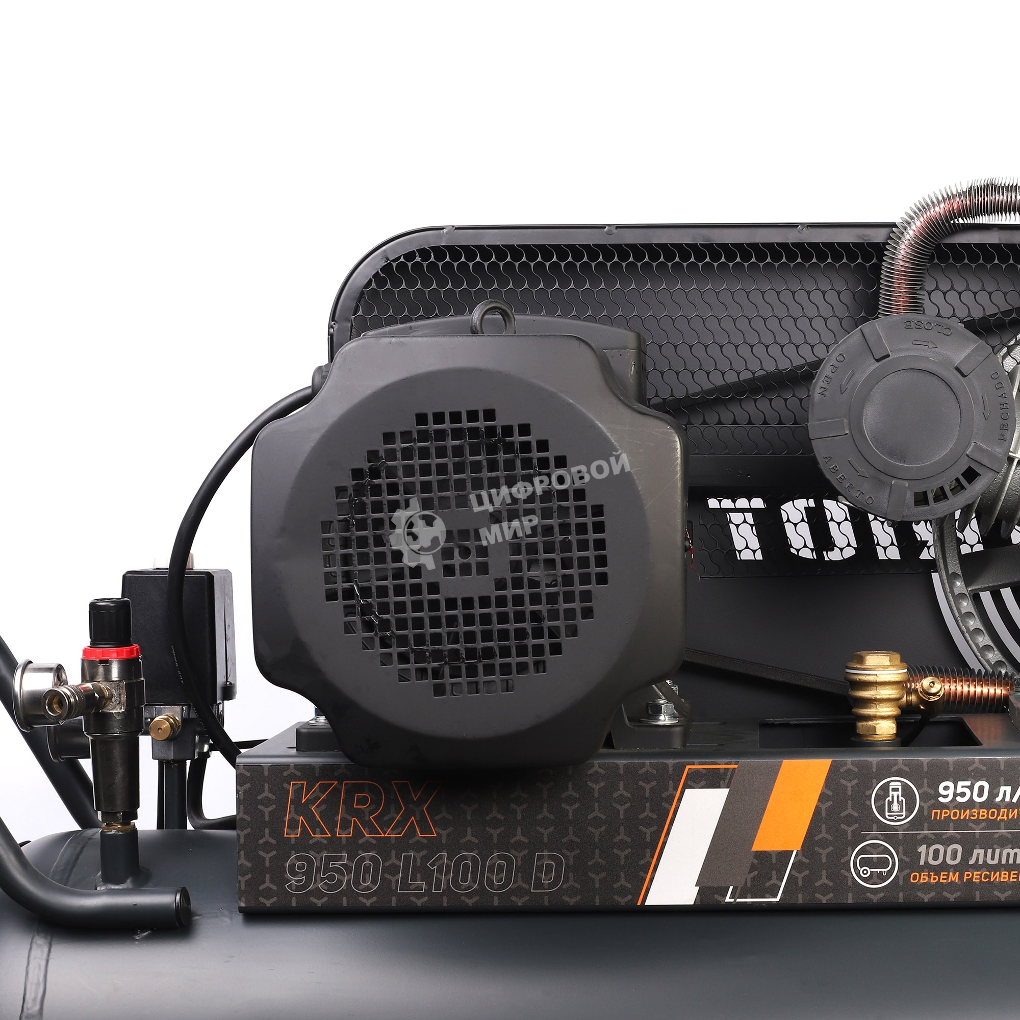 Компрессор поршневой Patriot KRX 950 L100 D ременной, масляный, 950 л/мин, 100 л, 10 бар, 5.5 кВт, 400 В