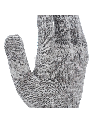 Перчатки трикотажные Сибртех х/б, 200 пар, ПВХ точка, 4 нити, 10 класс