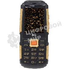 Мобильный телефон BQ 2430 Tank Power черный/золотистый