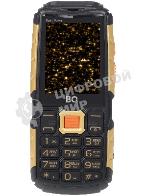 Мобильный телефон BQ 2430 Tank Power черный/золотистый