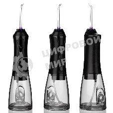 Ирригатор Revyline RL 450 чёрный, от аккумулятора, 300 мл, 5 режимов