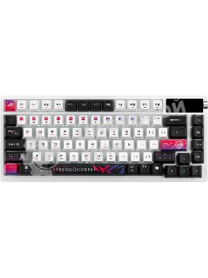 Клавиатура ASUS ROG Azoth X гибридная, USB Type-C, Bluetooth, радиоканал, чёрный