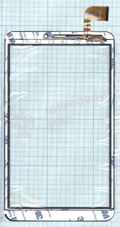 Сенсорное стекло (тачскрин) WJ1312-FPC-V1.0, черное