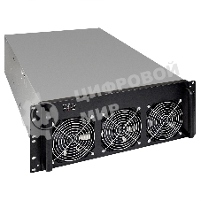 Корпус для майнинга ExeGate EX288960RUS Pro 8-650 без БП, 2*USB, 6*fan 120мм, места под: 8 видеокарт, 1 БП