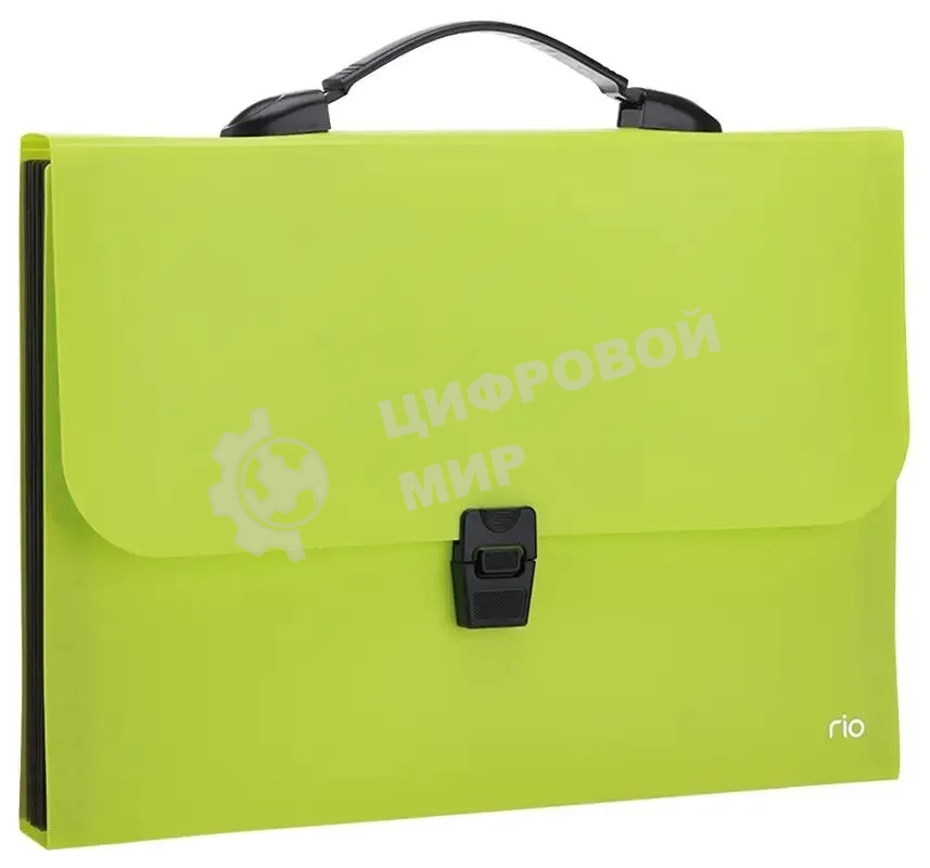 Папка-портфель Deli Rio EB40202 7 отделений, A4 полипропилен 0.6мм, ассорти