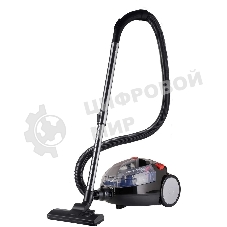 Пылесос Hyundai HYV-C3077 черный, 380/2000 Вт, уборка сухая, пылесборник контейнер 1.5 л