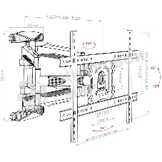 Кронштейн для телевизора Arm Media COBRA-60 черный, 32