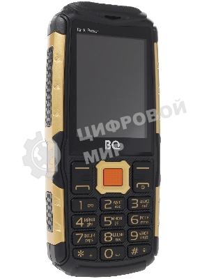 Мобильный телефон BQ 2430 Tank Power черный/золотистый