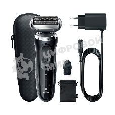 Электробритва сетчатая Braun Series 7 71-N1000S реж.эл.:3 питан.:аккум. черный