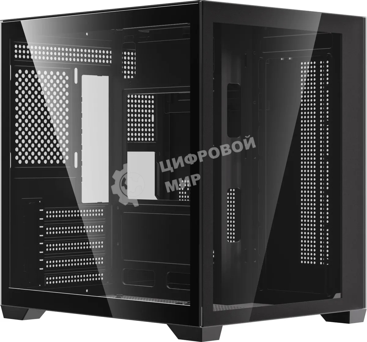 Компьютерный корпус Accord ACC-ZMS03B черный без БП mATX 3x120мм 1xUSB2.0 1xUSB3.0 1xUSB3.1 audio