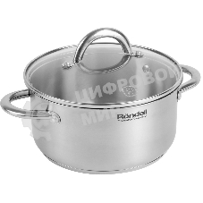 Кастрюля Rondell Point RDS-1312 4.8 л. d=24 см (с крышкой) сталь