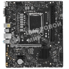 Материнская плата MSI PRO H610M-B, LGA1700, Intel H610, 2xDDR5, 4xSATA, 1xM.2, 1xPCIe 4.0 x16, 1xPCIe x1, 1xHDMI, 1xDP, 1x1Gb LAN, 2xUSB 3.2 Gen 1, 4xUSB 2.0, 3x3.5 мм, 7.1, micro-ATX