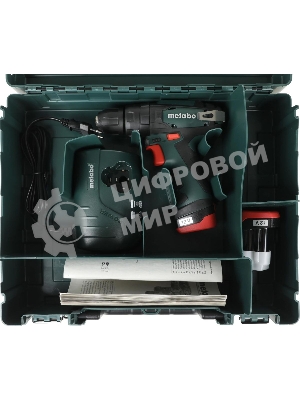 Дрель-шуруповерт Metabo PowerMaxx SB 600385500, 10,8 В, 2 Ач, 34 Нм, щеточный, ударный