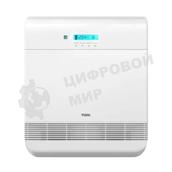 Бризер Tion O2 ТОР белый, 40 м², фильтры F7+HEPA H13+угольный, подогрев воздуха, пульт ДУ, управление со смартфона, датчики качества воздуха