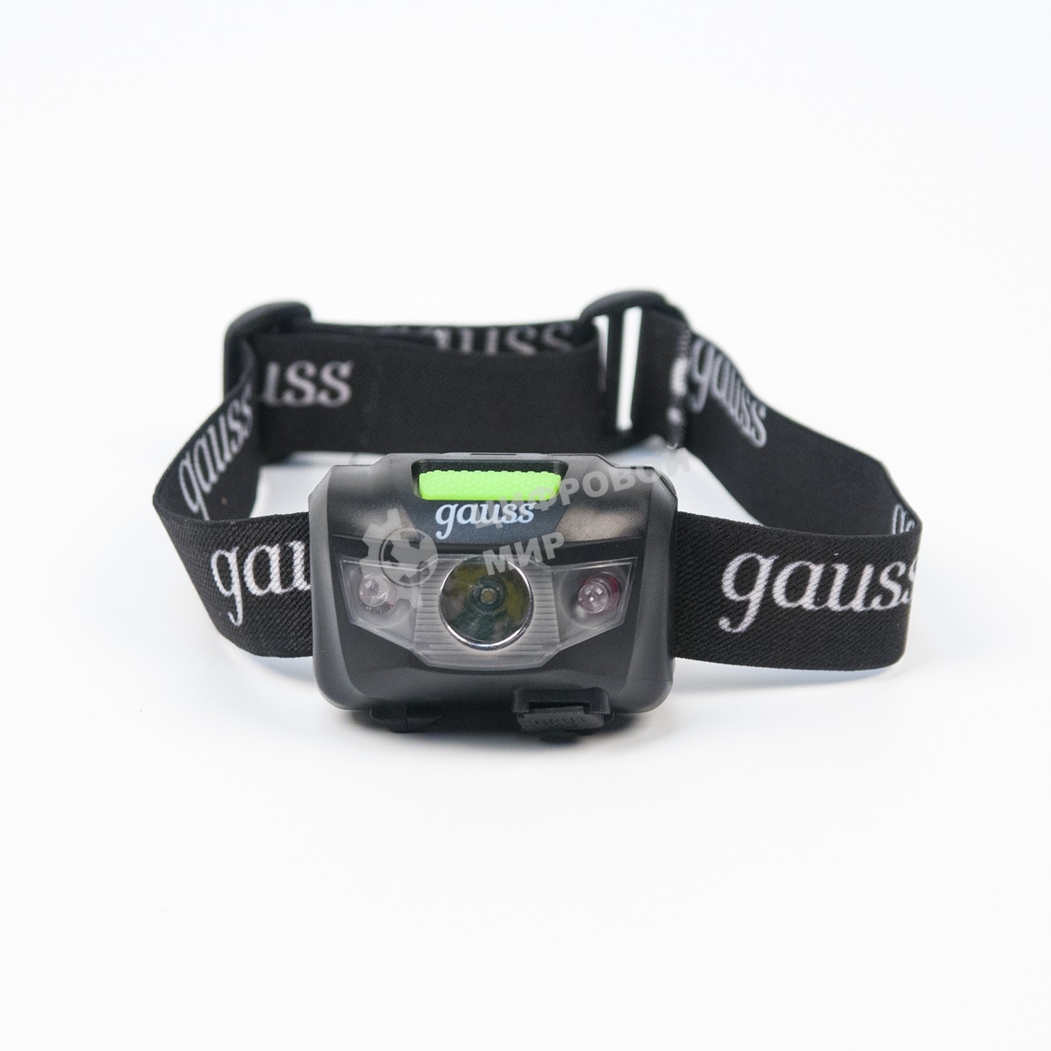Фонарь налобный Gauss GFL405 черный 3Вт лам.:светодиодный (GF405)