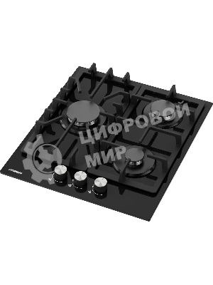 Газовая варочная поверхность Hyundai HHG 4333 BG черный