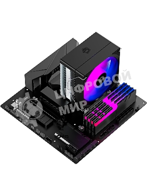 Кулер для процессора ID-COOLING SE-214-XT V2 LGA1851/1700/1200/115X/AM5/AM4 (16шт/кор, TDP 200W, PWM, 4 тепл.трубки прямого контакта, FAN 120мм, Random Spectrum Lighting) RET