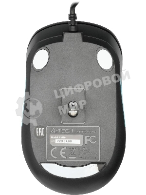 Мышь проводная A4Tech Fstyler FM10 черный/синий, 1600 dpi, USB, кнопки - 4