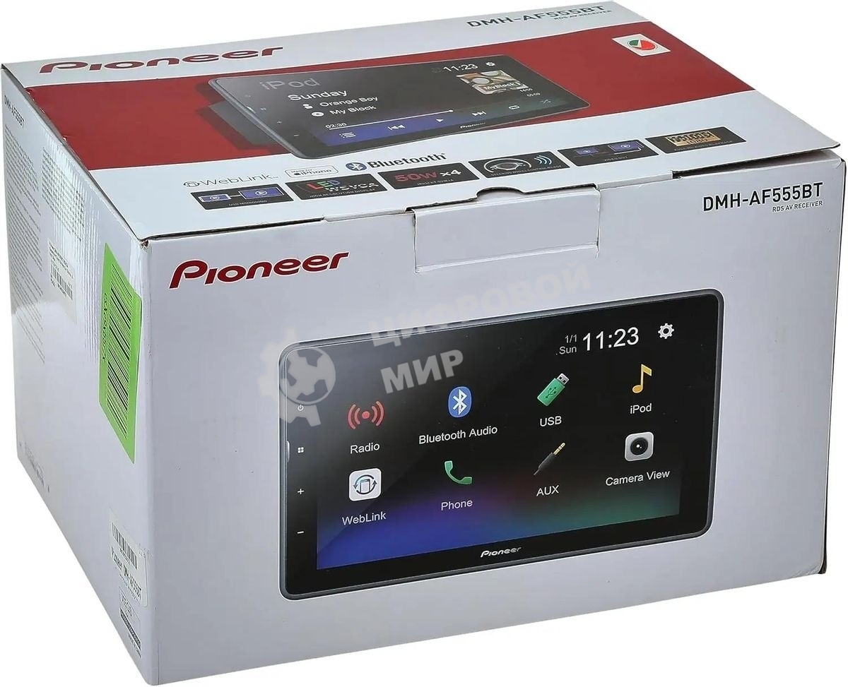 Автомагнитола Pioneer DMH-AF555BT 2DIN 4x50Вт AUX 9