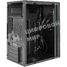 Компьютерный корпус Minitower ExeGate BAA-408-UNS450 (mATX, БП UNS450 с вент. 12см, 2хUSB, HD Audio, черный)