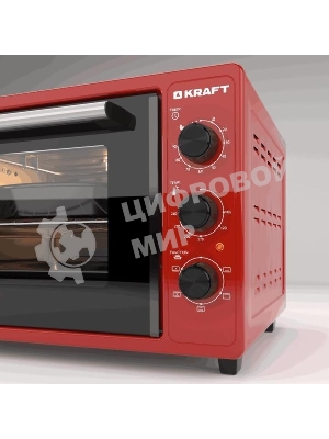 Мини-печь KRAFT KN-MO 3902 FKR красный