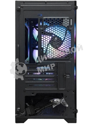 Компьютерный корпус 1STPLAYER TRILOBITE T5 ARGb Black, mATX, 4x120мм ARGb fans