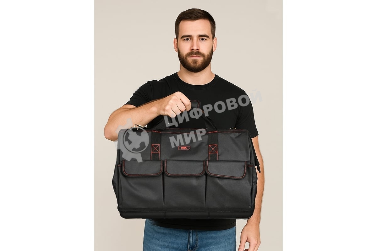 Сумка для инструментов Deli DL430906 Black Edition