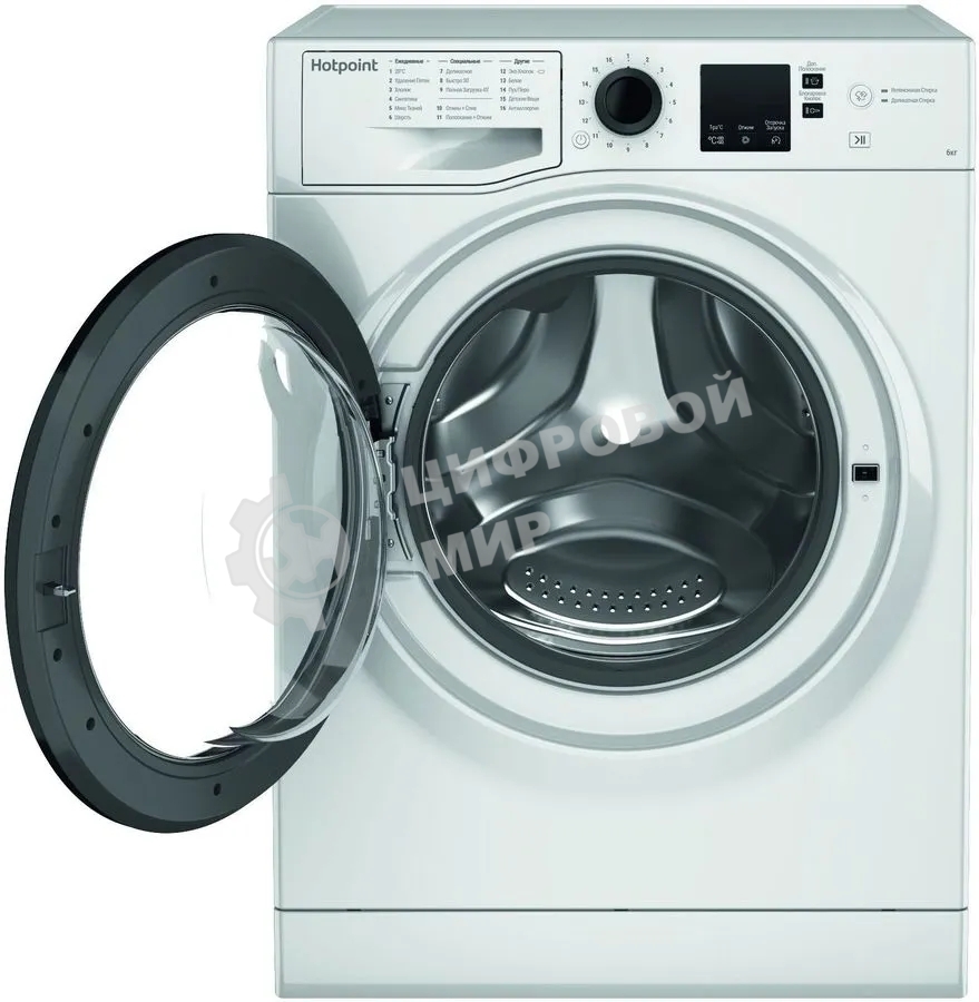 Стиральная машина Hotpoint NSS 6015 K RU белый, загр. фронтальная макс.: 6 кг 1000 об/мин класс: А