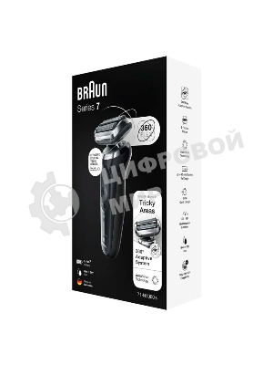 Электробритва сетчатая Braun Series 7 71-N1000S реж.эл.:3 питан.:аккум. черный