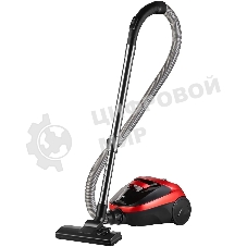 Пылесос Hyundai HYV-C1990 красный/черный, 250/1800 Вт, уборка сухая, пылесборник контейнер, 1.5 л