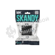 Розетка SKANDY 10А без заземл. без защ. шторок SK-R02Bl черный IEK SK-R10-10-K02