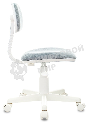 Кресло детское Бюрократ CH-W201NX Light-28 серо-голубой, крестов. пластик, пластик белый