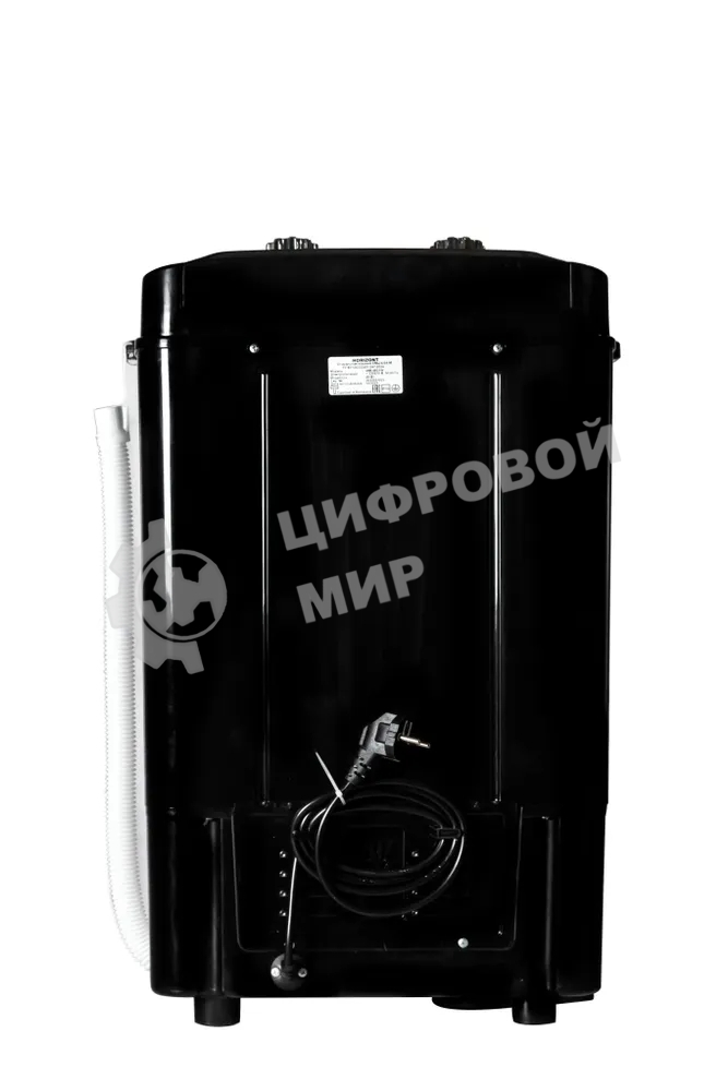 Стиральная машина Horizont WM-4601W черная, загрузка вертикальная 4.6кг, класс: A