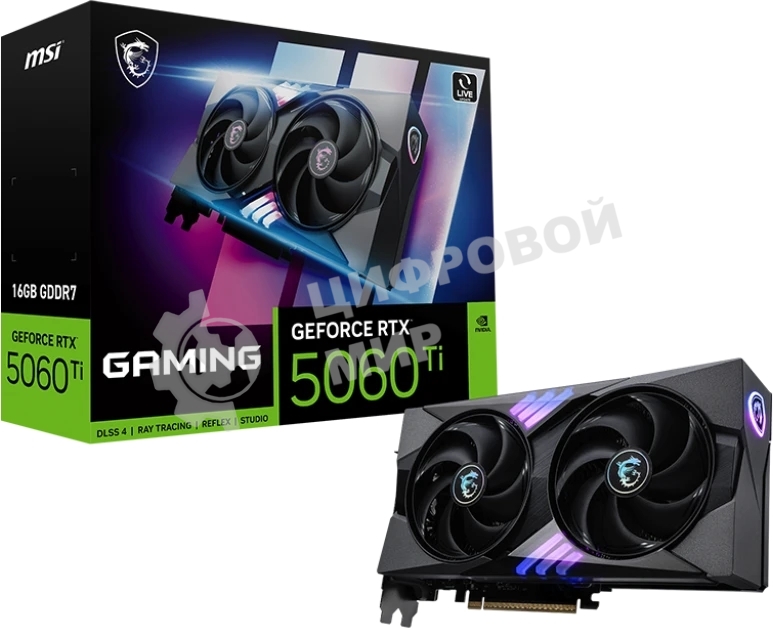 Видеокарта MSI GeForce RTX 5060 Ti 16G GAMING