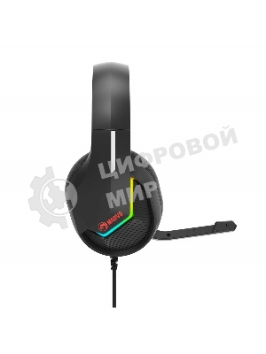 Гарнитура Marvo H8618 Tactic 40 чёрный, проводная, USB, микрофон с шумоподавлением, RGB-подсветка