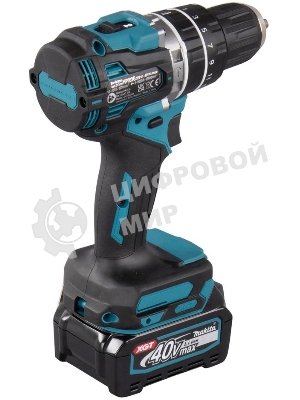 Дрель-шуруповерт Makita HP002GD201, 40 В, 2,5 Ач, 64 Нм, бесщеточный, ударный