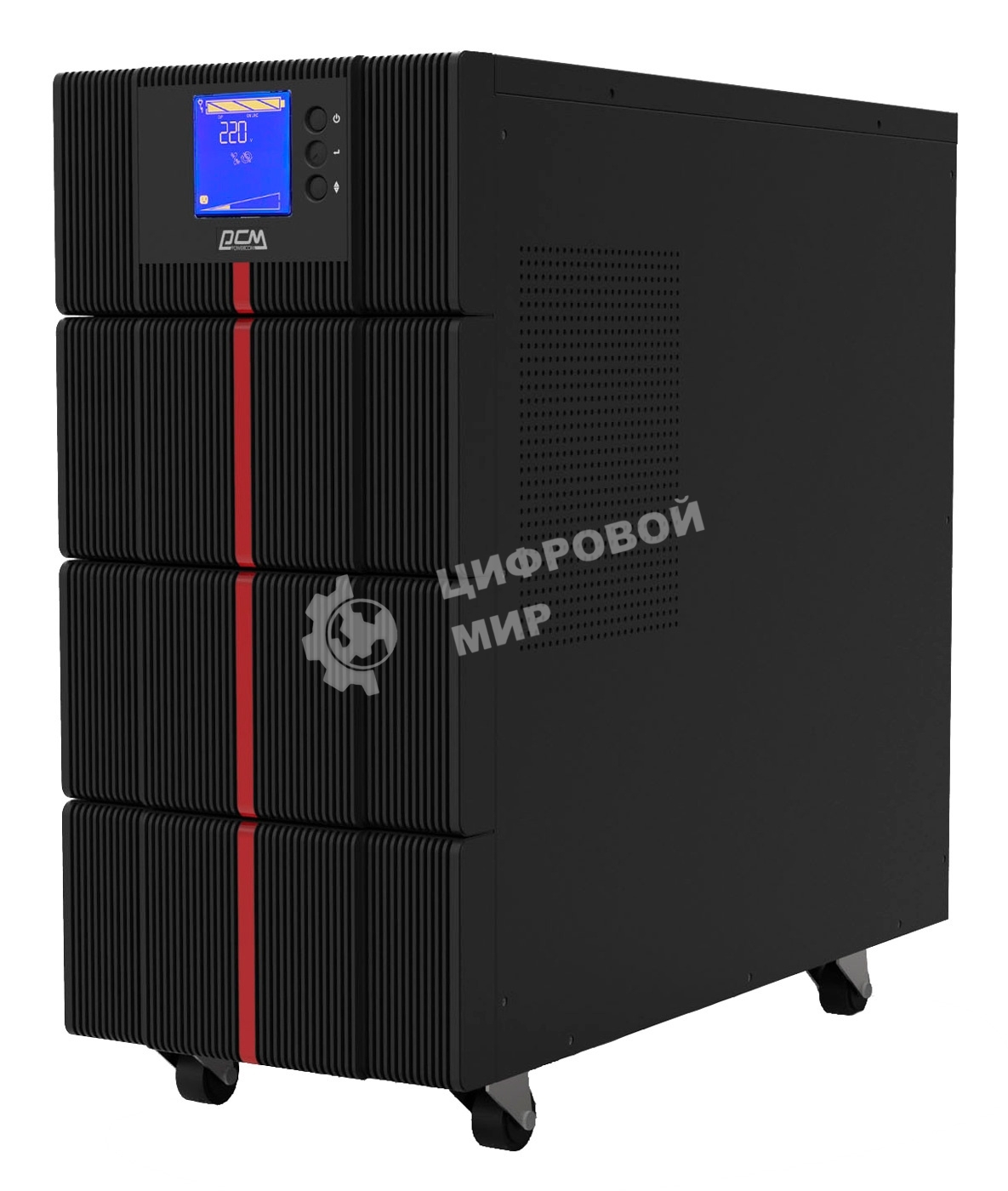 Источник бесперебойного питания Powercom MACAN, On-Line, 10000VA/10000W, Tower, IEC, LCD, Serial+USB, SmartSlot, подкл. доп. батарей