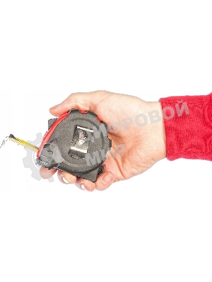 Рулетка Matrix status magnet 3 fixations 5мх25мм обрезиненный корпус зацеп с магнитом