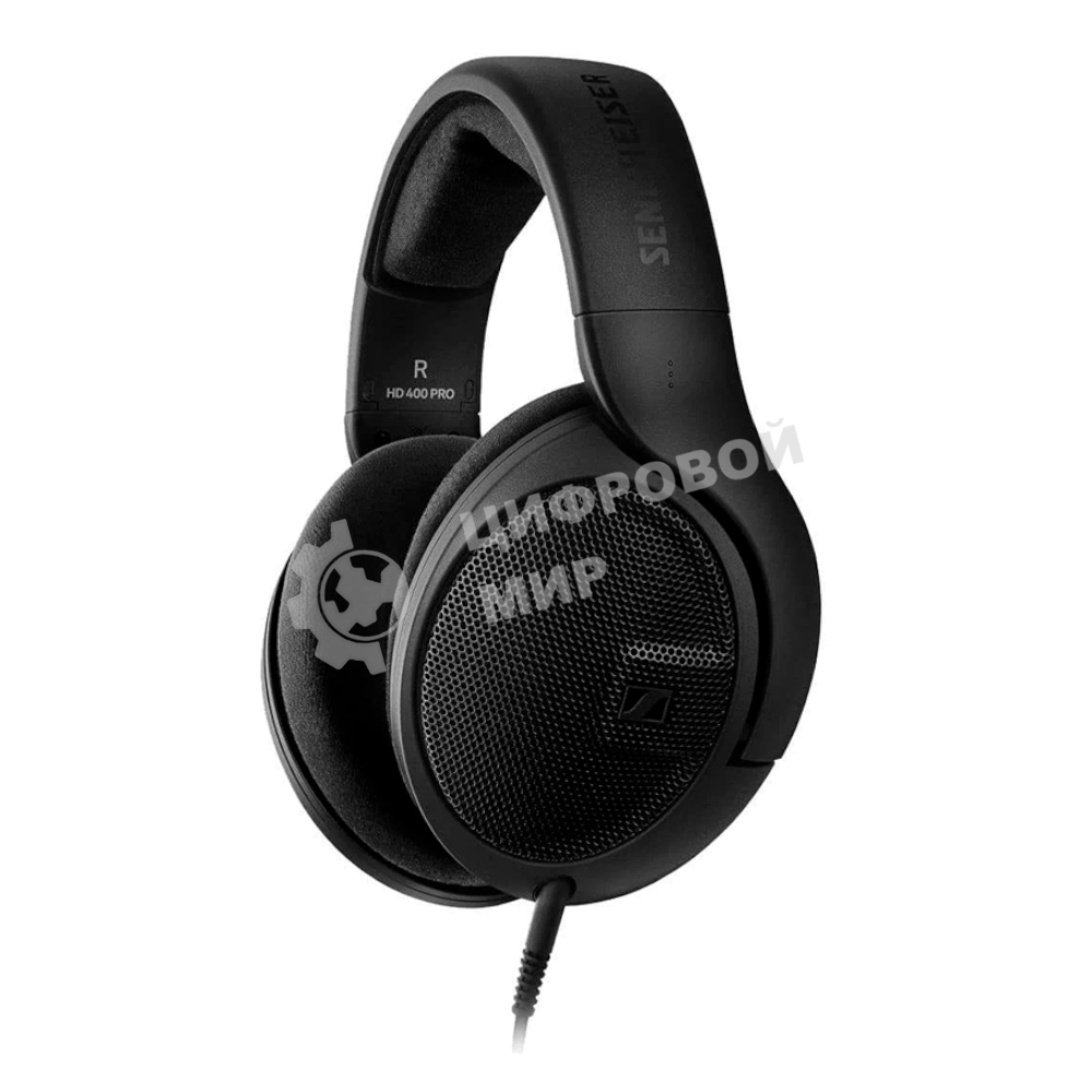 Проводные наушники Sennheiser HD 400 PRO черный, полноразмерные, Jack 3.5/6.3 мм