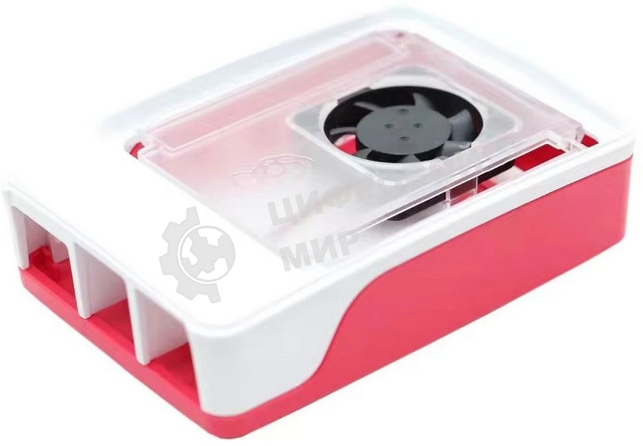 Пластиковый корпус RA795 для Raspberry Pi 5 c активным вентилятором
