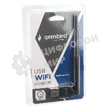 Сетевой адаптер Wi-Fi Gembird 150 Мбит, USB, 802.11b/g/n