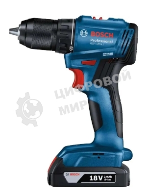 Дрель-шуруповерт аккумуляторная Bosch GSR 185-LI, 18В, 2 АКБ, Кейс