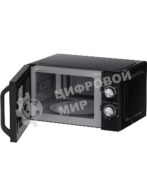 Микроволновая печь Haier HMB-MM208BA черный/серебристый, 20 л, 800 Вт, переключатели - поворотный механизм