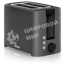 Тостер BBK TR81M темно-серый, 800 Вт, 2 слота