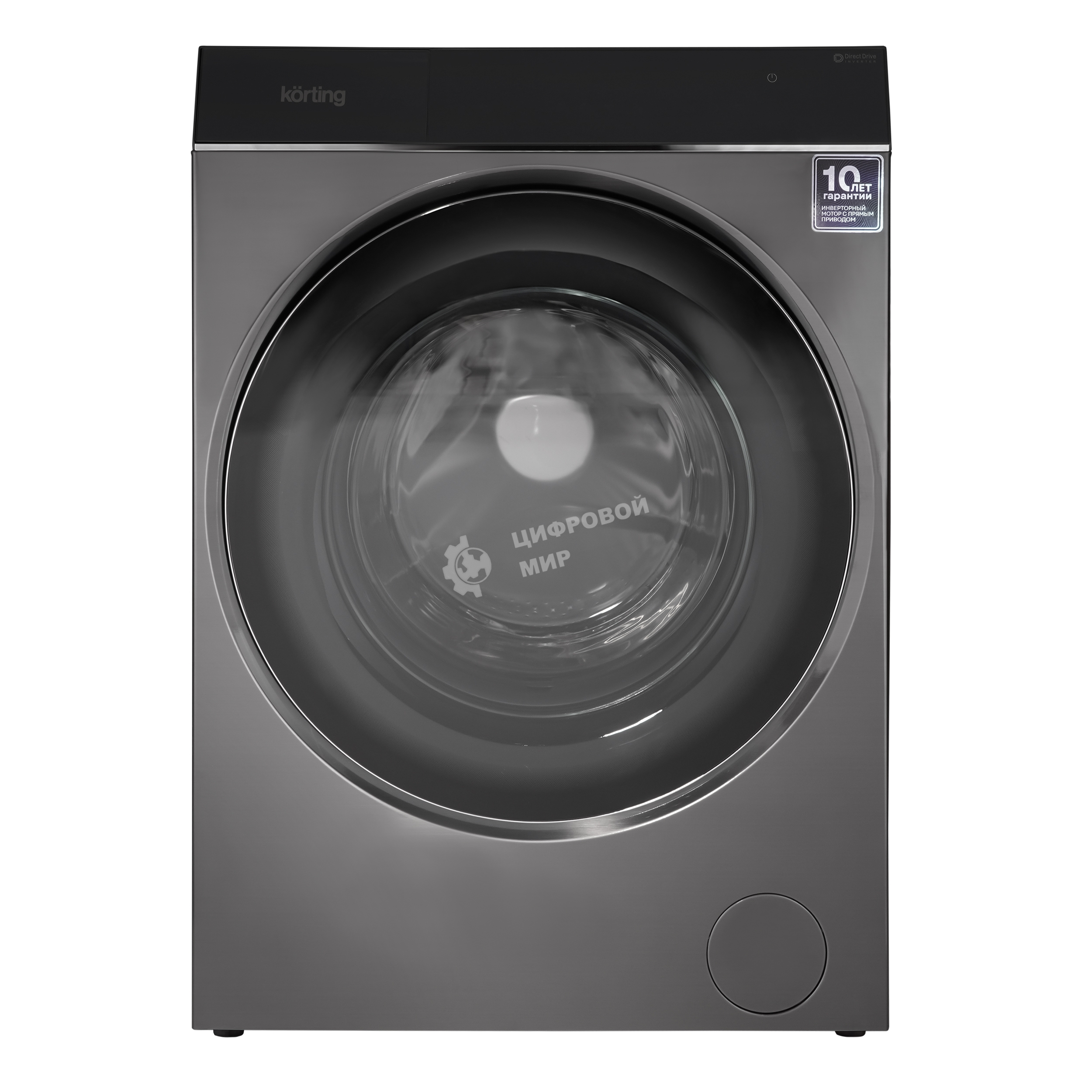 Стиральная машина Korting KWM 60DS1499 An антрацит, загрузка фронтальная 10 кг, 1400 об/мин, класс A+++