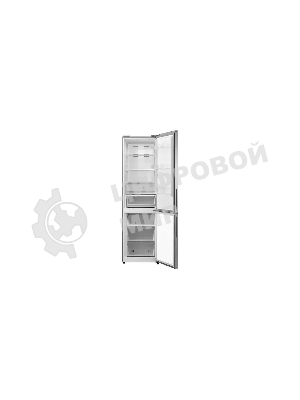 Холодильник General Electronics GE-SD361s серый двухкамерный 216/104л морозилка снизу, No Frost