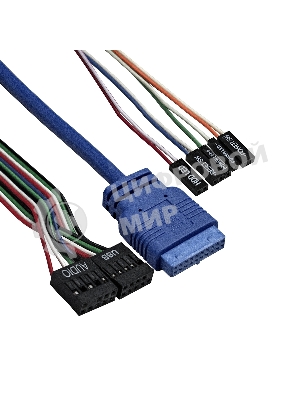 Компьютерный корпус Desktop ExeGate EX288781RUS MI-207U-350W-8 (miniITX/mATX, БП M350 с вент. 8см, 1*USB+1*USB 3.0, аудио, черный)