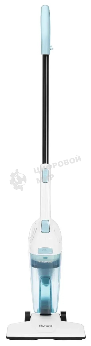 Пылесос ручной Starwind SCH1650 белый, питание от сети, 120 Вт, уборка сухая, пылесборник 1 л